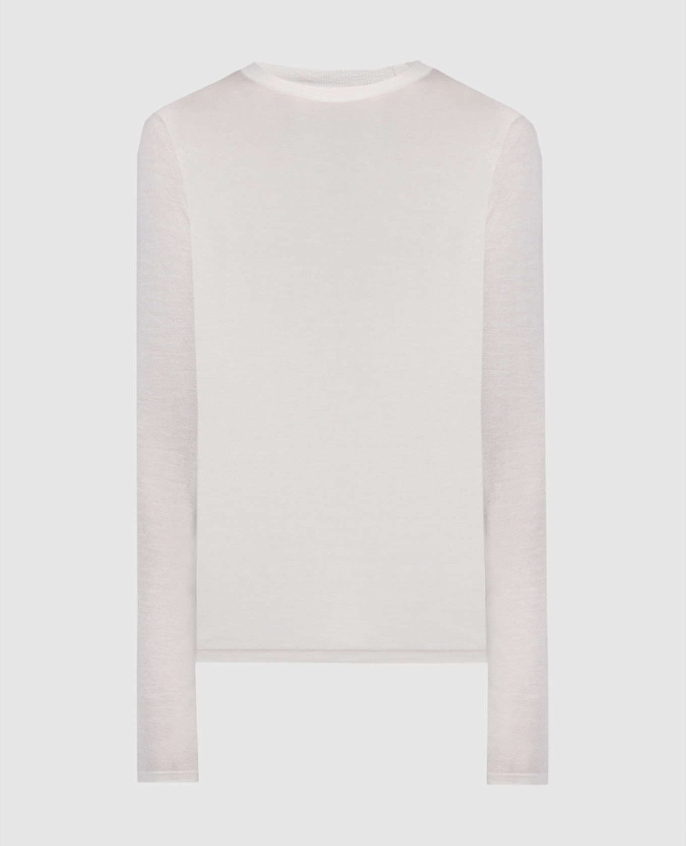 

White cashmere longsleeve CO, Белый