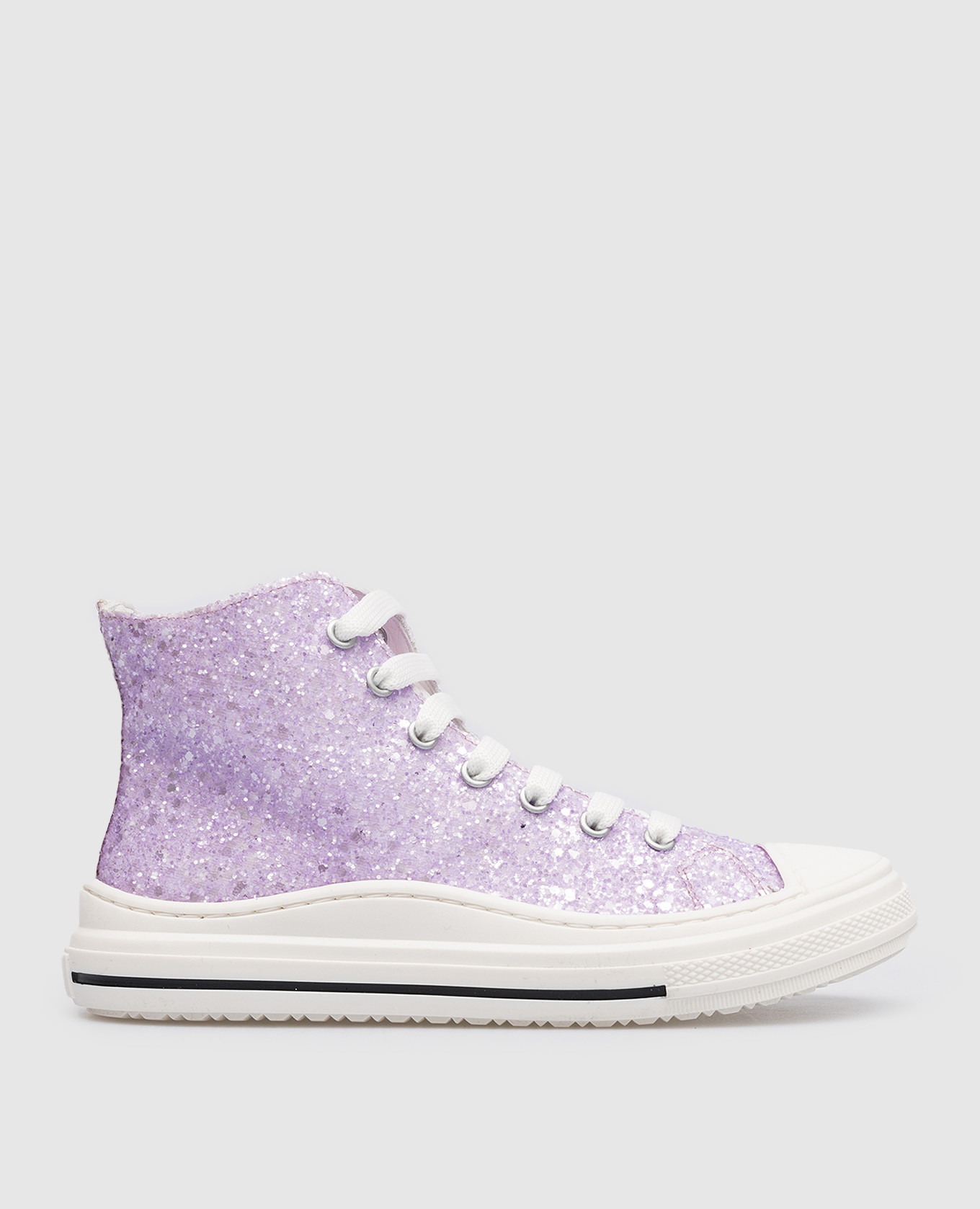 Children's purple sneakers with glitter zecchino d'oro