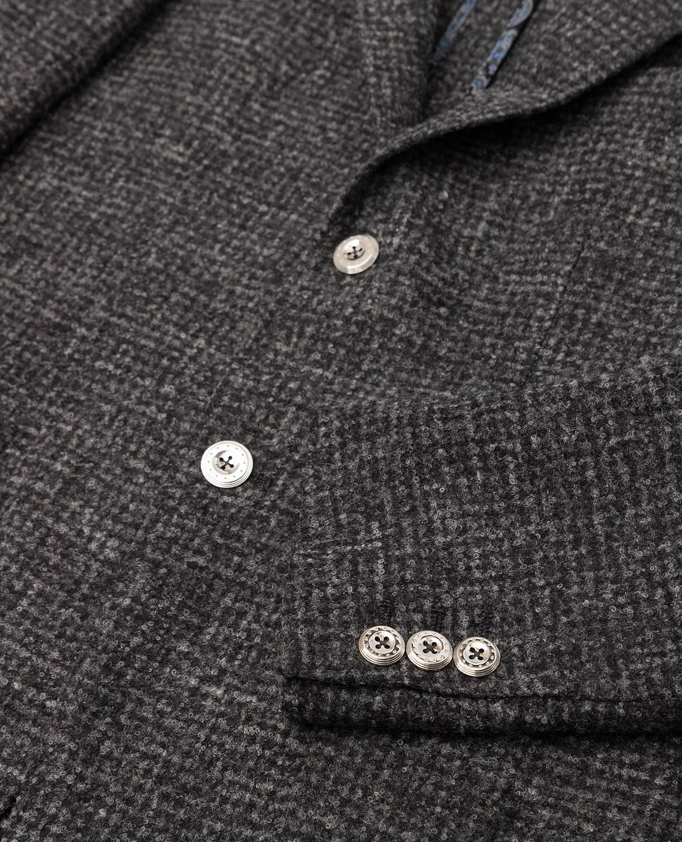 

Children's dark gray patterned wool blazer Stefano Ricci, Grey