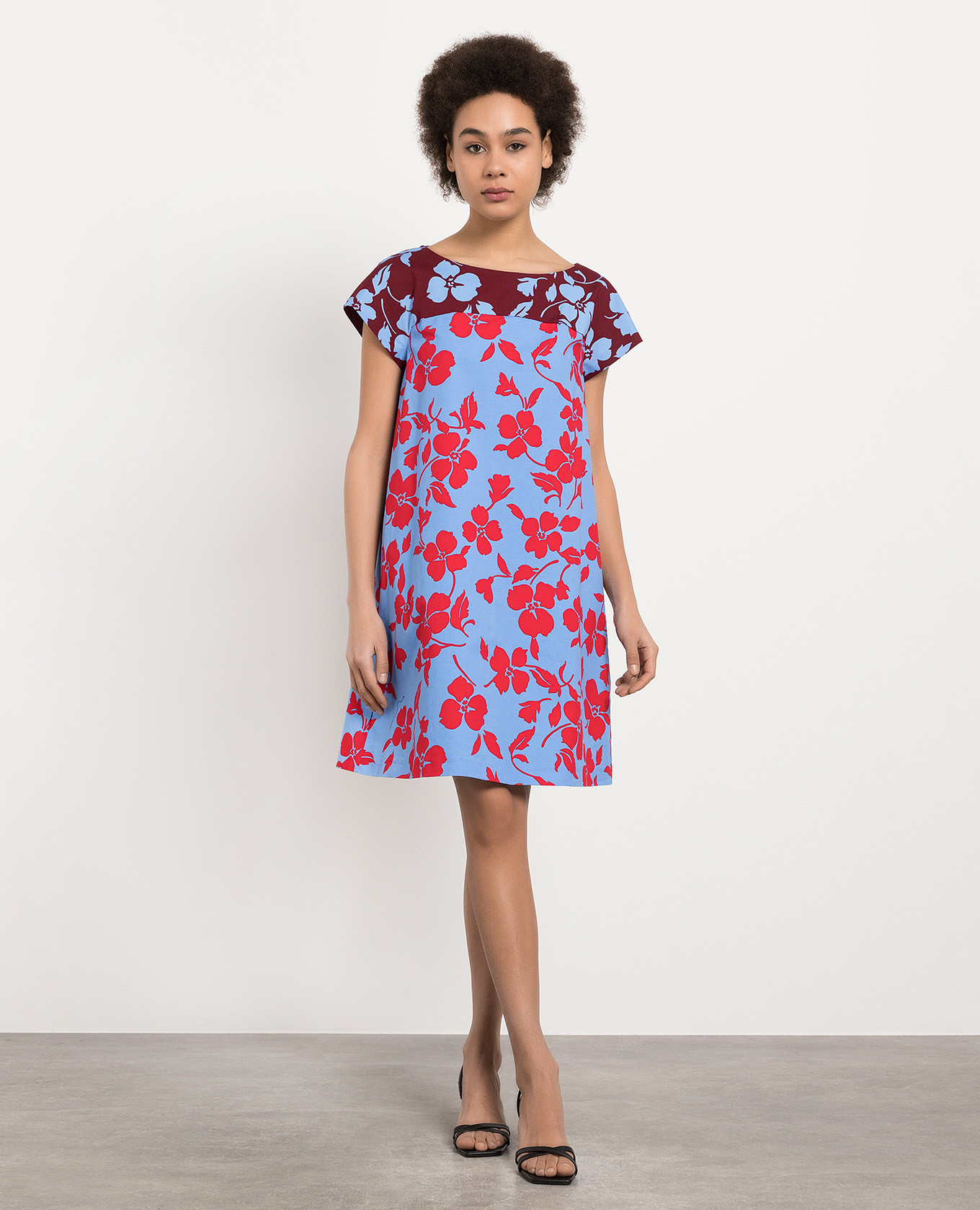 Blue dress Once in a floral print Max Mara Weekend 2