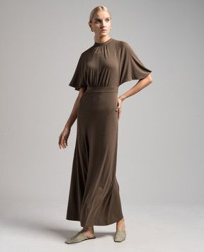 Toteme Khaki maxi dress 234WRTWDR018FB0022