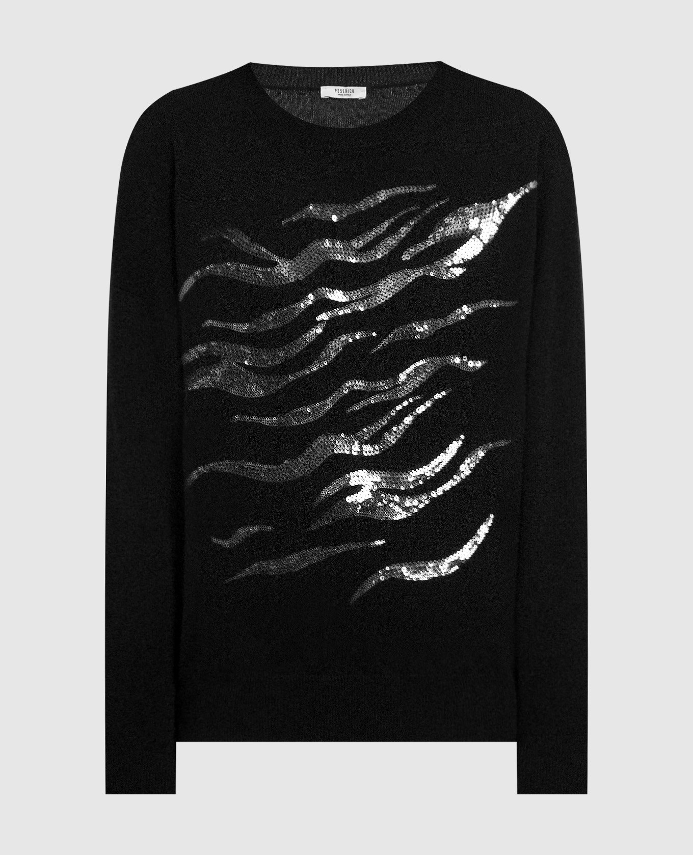 

Black jumper with sequins Peserico, Черный