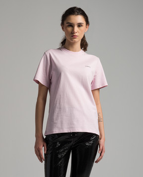 Coperni Pink t-shirt with logo print COPJS03504
