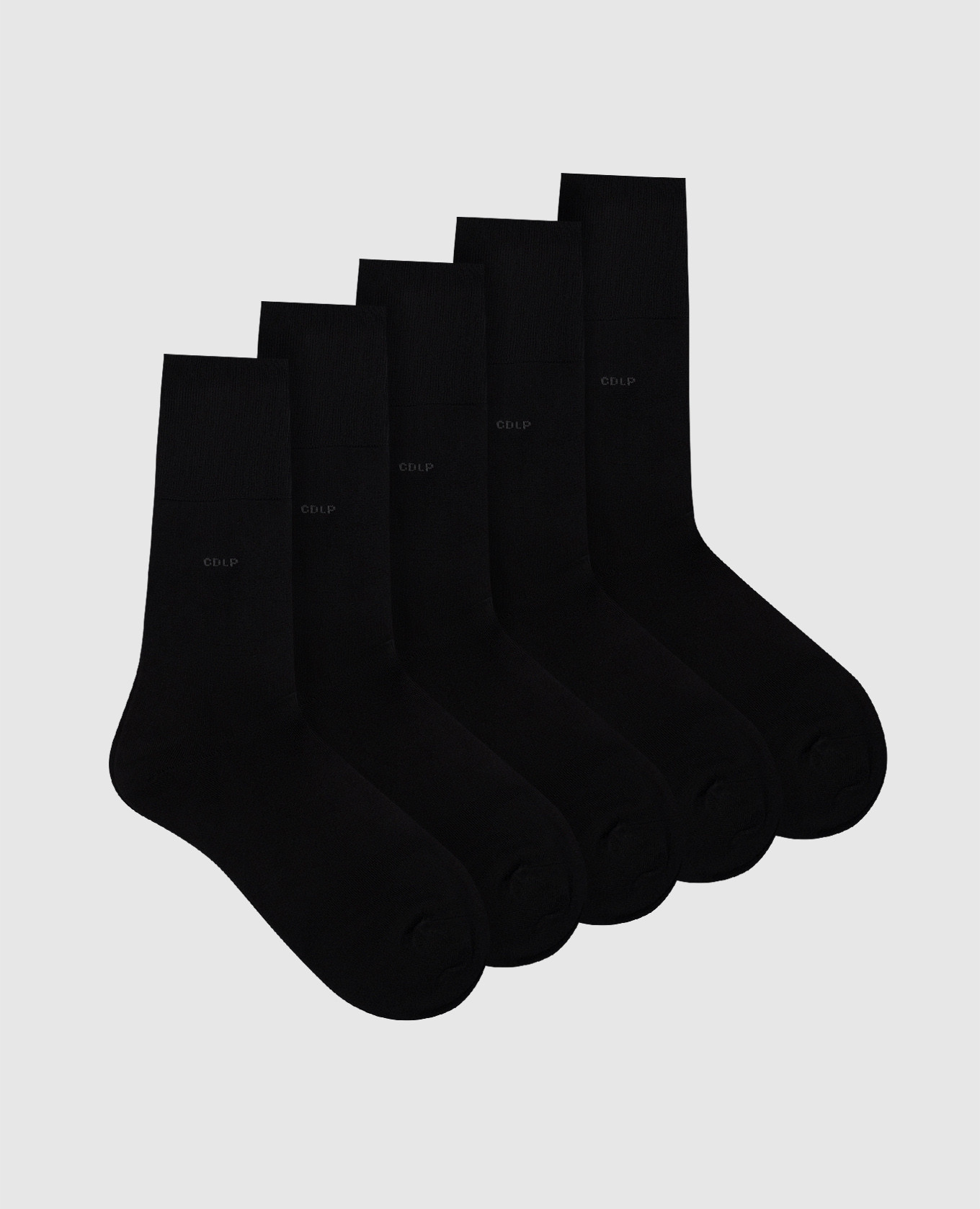 

Set of black socks with logo CDLP