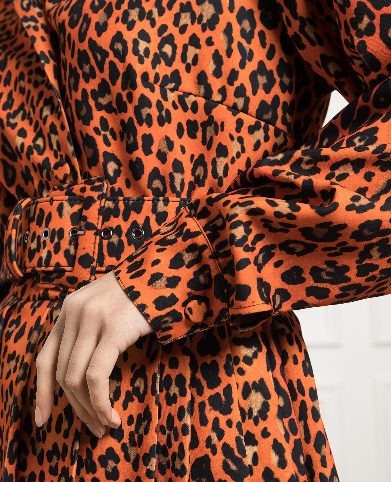 Orange dress in animalistic print Ermanno Scervino 5