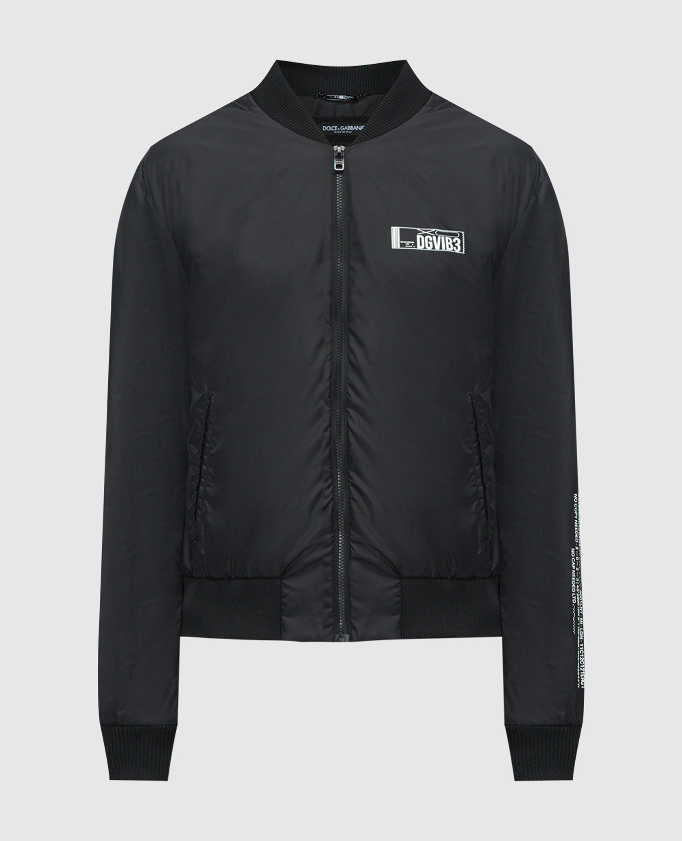 

Black bomber jacket with DGVIB3 print Dolce&Gabbana