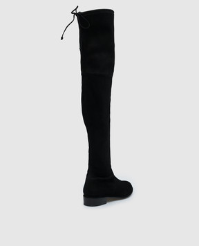 Stuart Weitzman Lowland Black Suede Boots S2167