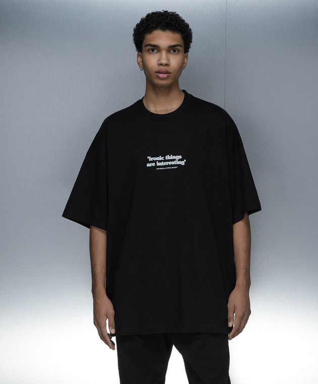 Black Colour Mayra t-Shirt offwhite