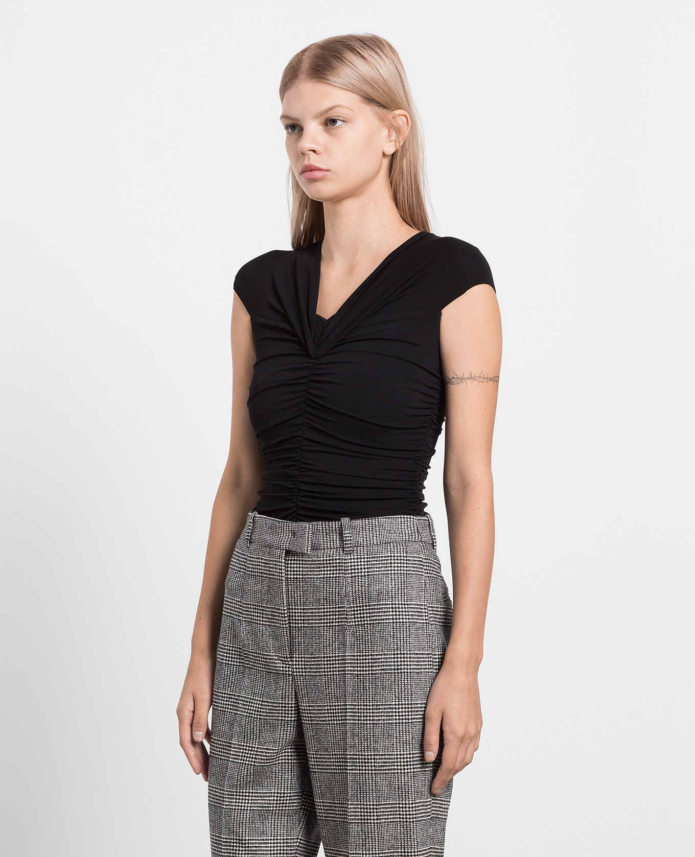 Black draped bodysuit Michael Kors 3