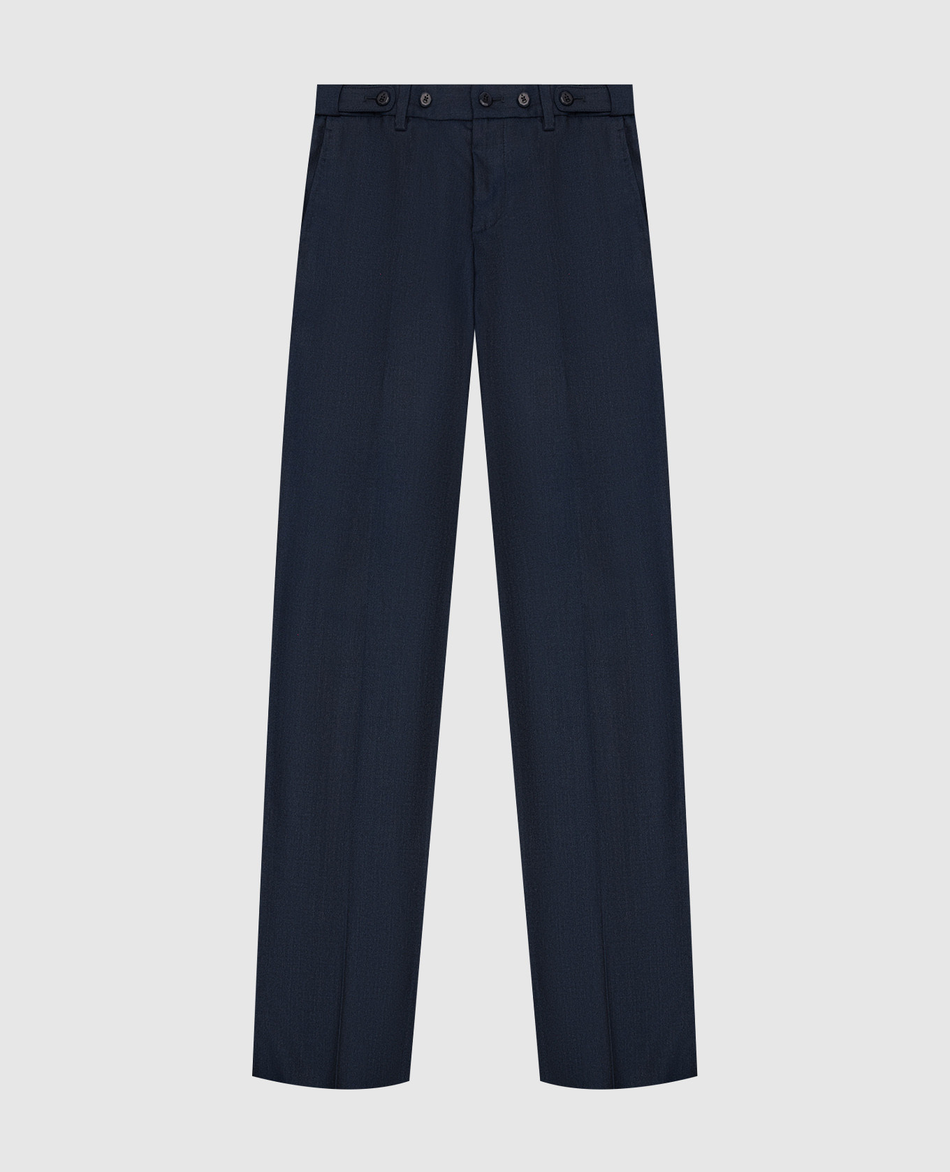 Children's blue pants made of wool and cashmere stefano ricci