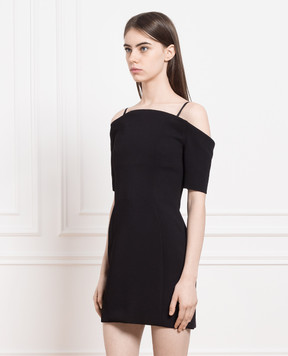 Max Mara Sportmax Black Gesso Sheath Dress GESSO