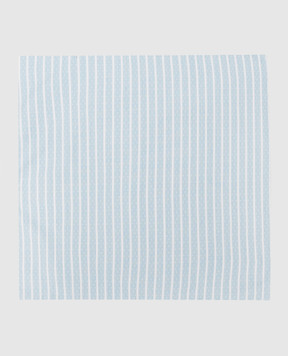 Stefano Ricci Children's blue striped pasha scarf YFZ25LJ1653