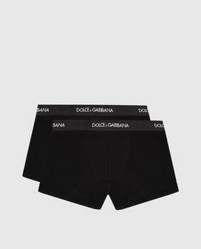 Dolce&Gabbana Children's set of black boxer briefs L4J701G7OCT