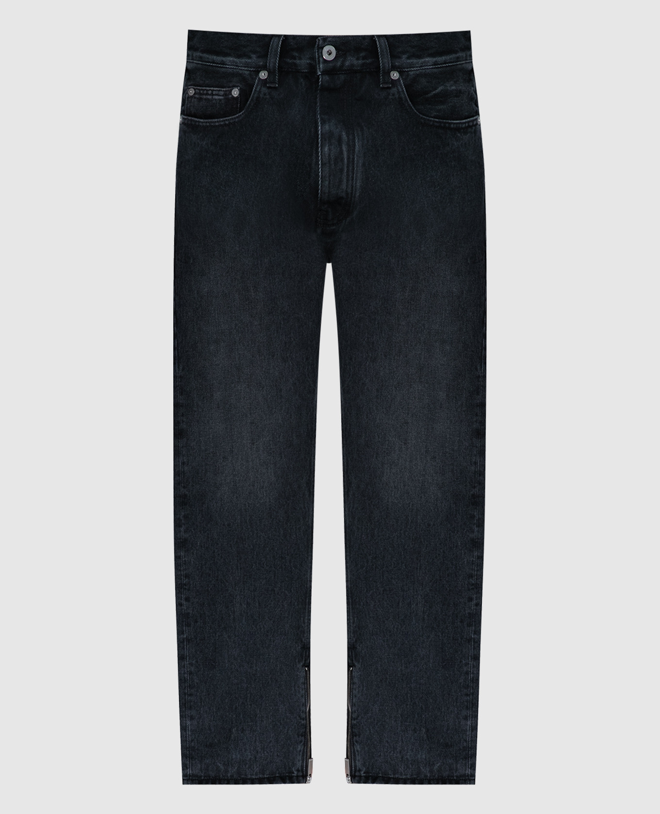 

Black jeans with zippers in the seams Off-White