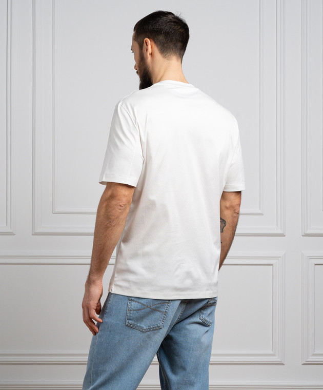 Brunello Cucinelli - White T-shirt M0B131308 - shop with Romania
