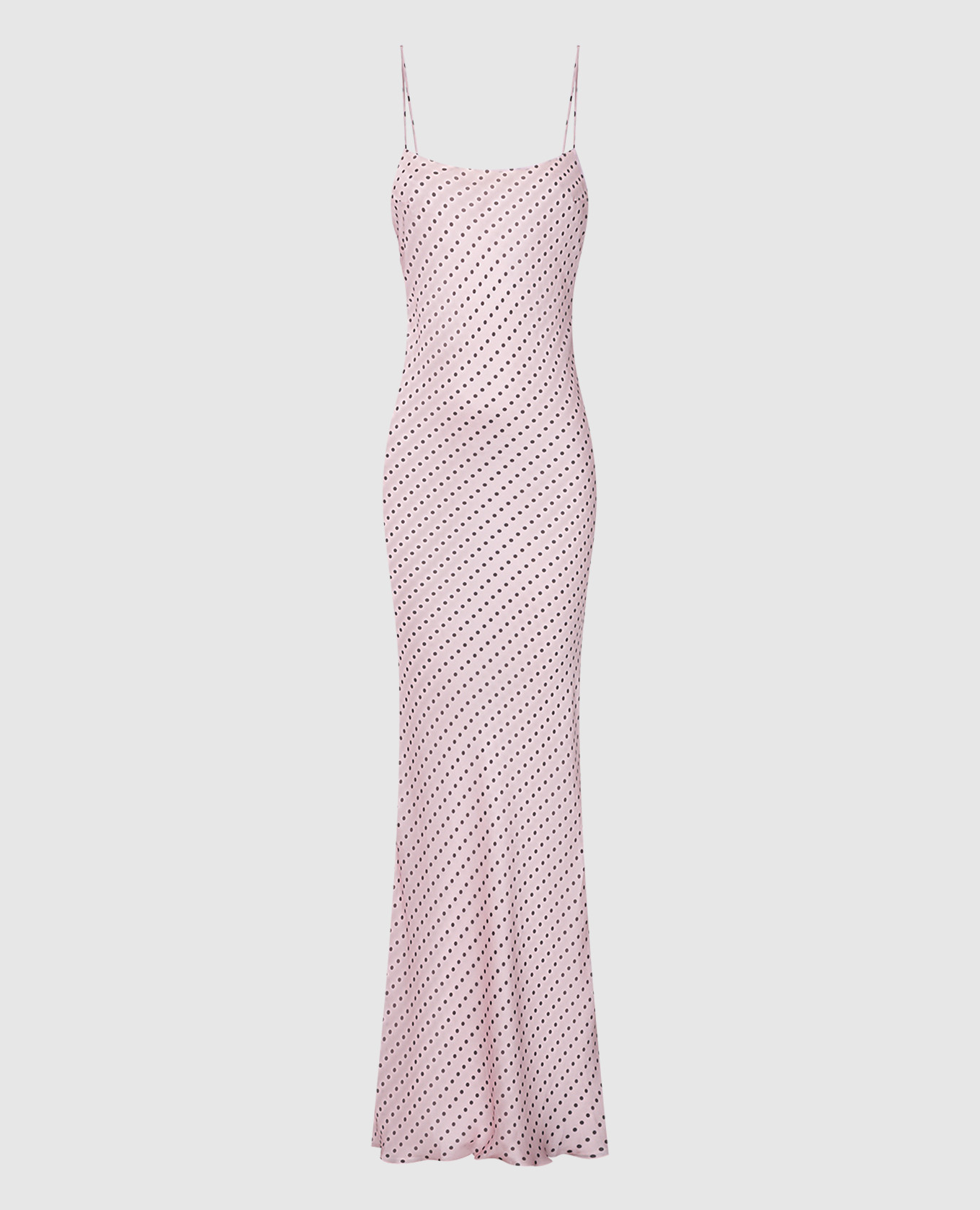 

Pink polka dot maxi dress The Andamane