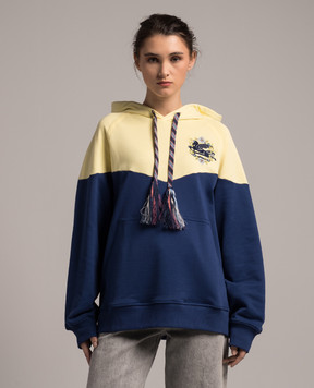Etro Blue hoodie with Pegaso logo embroidery WRJB0010AJ196