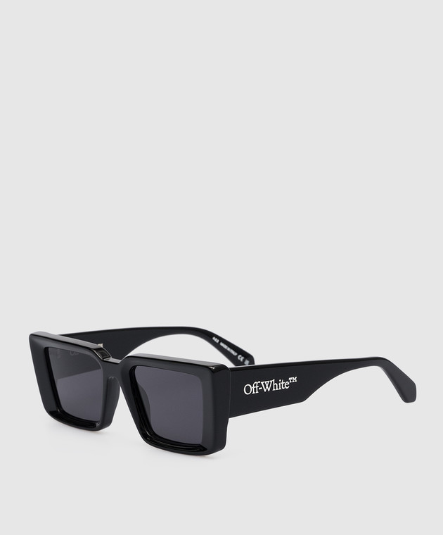 Off-White - Black Savannah sunglasses with logo embossing