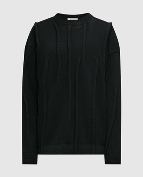 Gauchere Black sweater made of wool P22327460451
