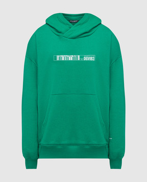 Dolce&Gabbana Green hoodie with logo print G9AKPTG7K3E