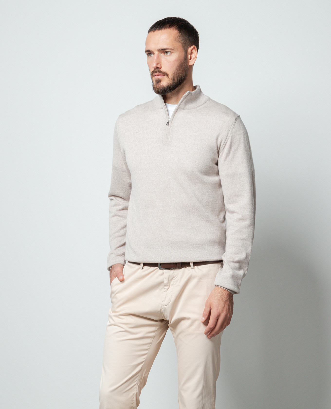 Beige woolen jumper Cashmere&Whiskey 3