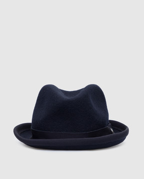 Stefano Ricci Children's blue hat made of wool YVF4352PFELTRO