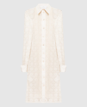 Max Mara Sportmax Beige openwork shirt dress Recente RECENTE