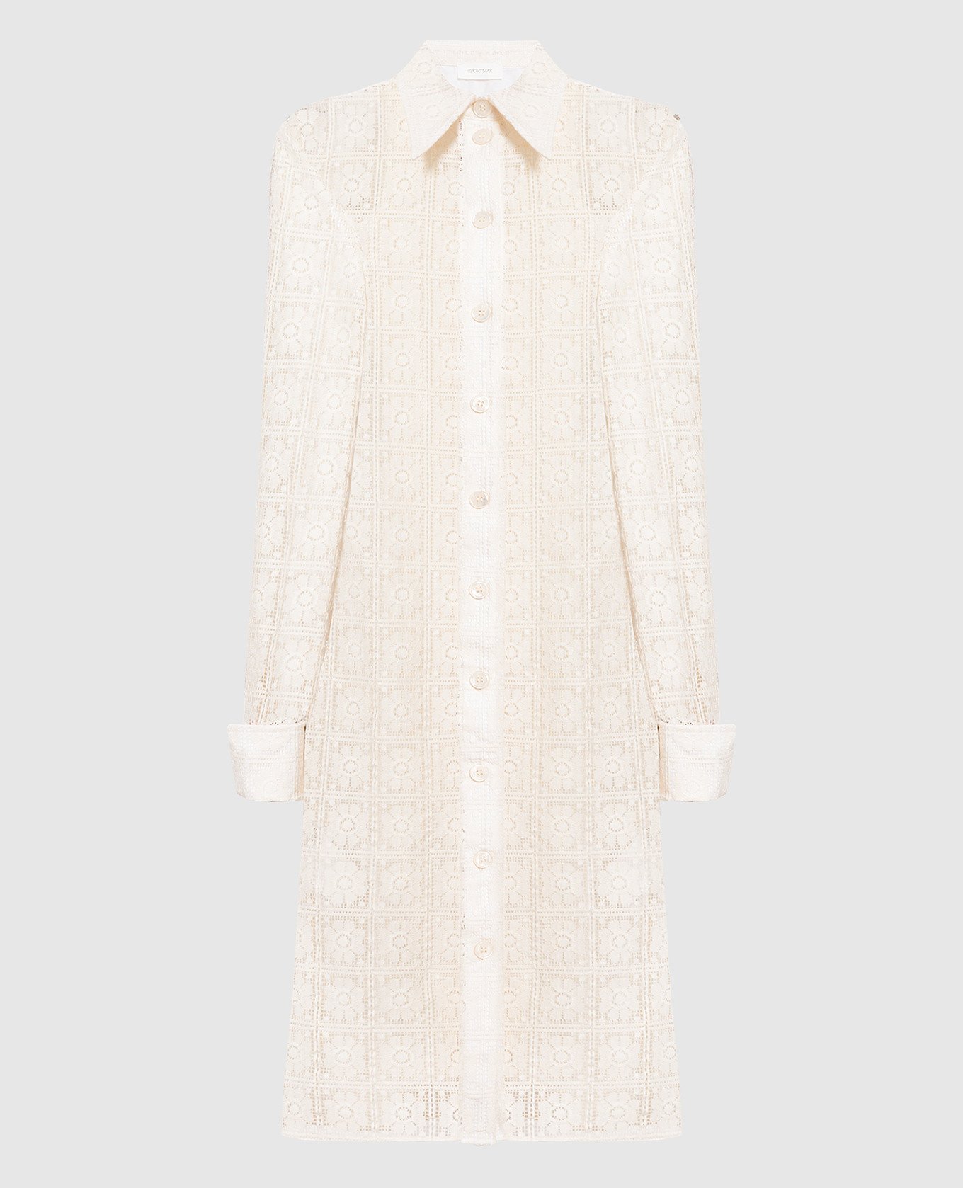 

Beige openwork shirt dress Recente Max Mara Sportmax
