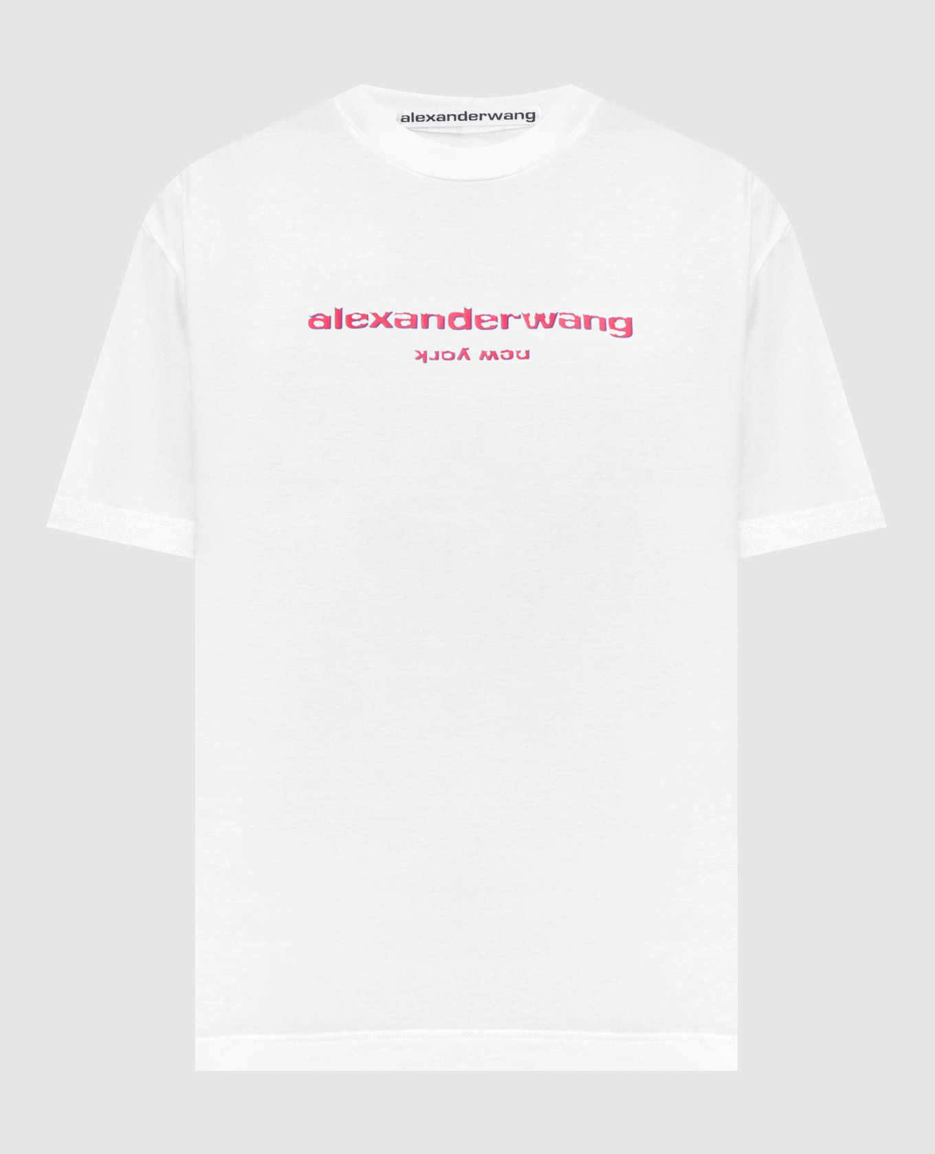 Alexander Wang - White t-shirt with logo UCC3221535 - shop