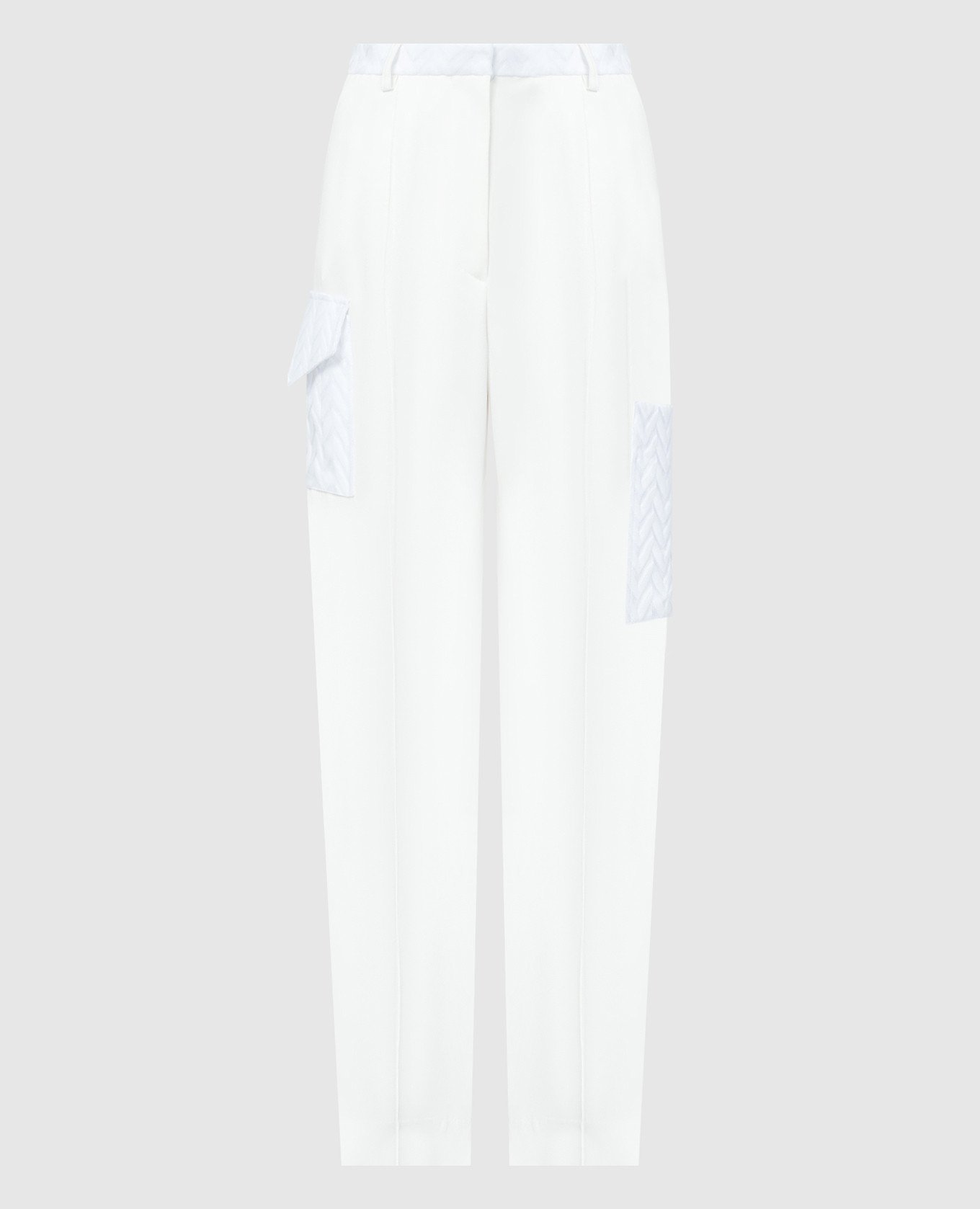 

White cargo pants with a textured pattern Missoni