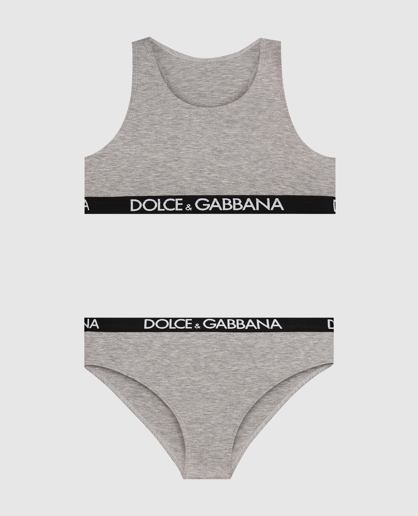 Children's gray top and panties set