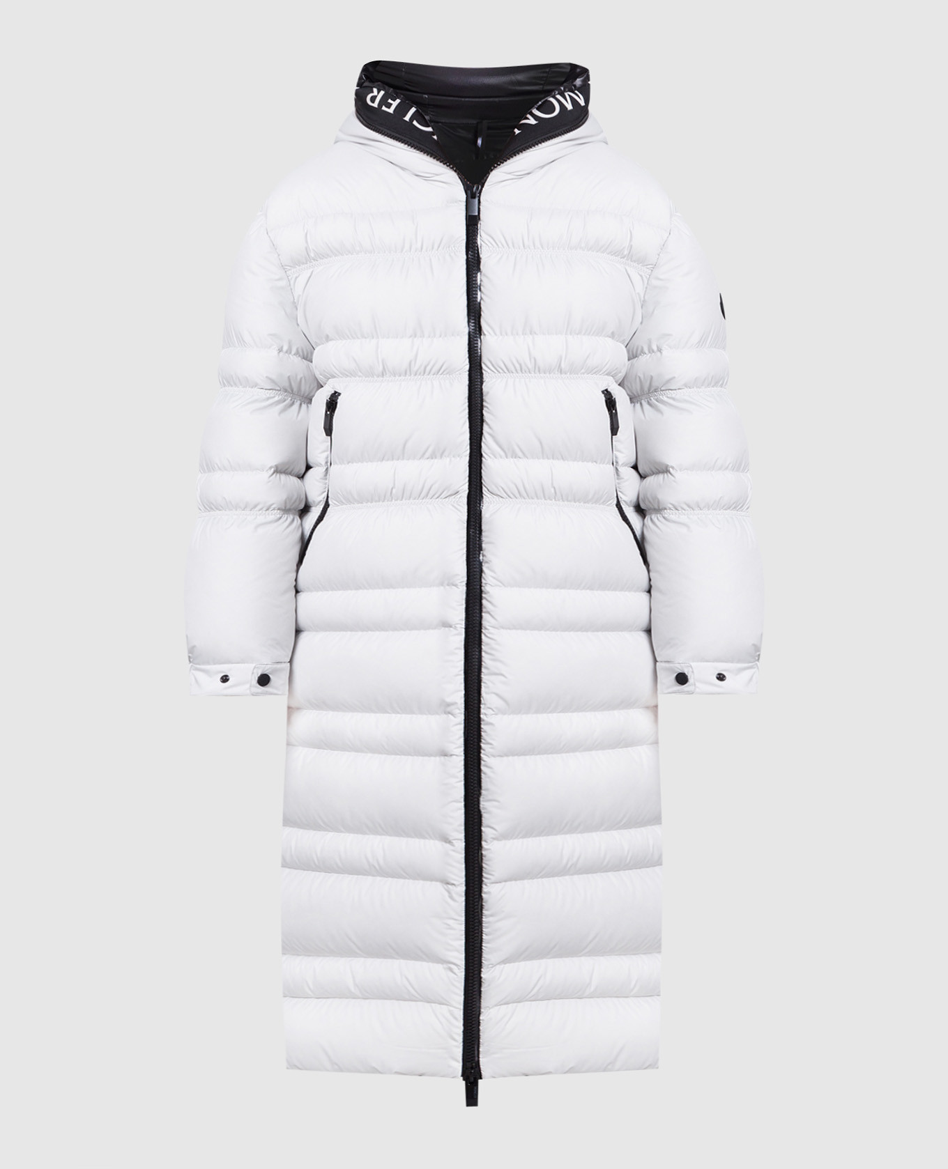 Tumen gray down jacket with logo moncler