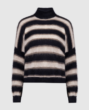 Brunello Cucinelli Blue striped sweater MBP138204