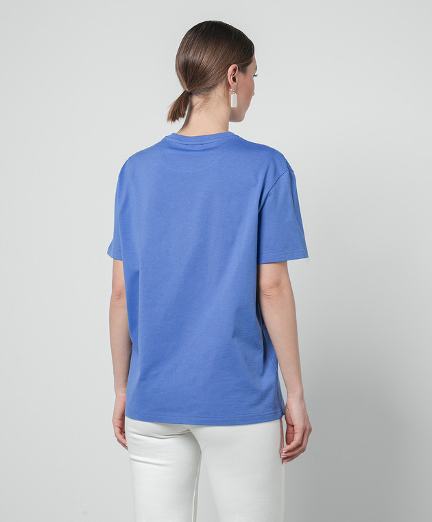Etro - Blue t-shirt with logo embroidery WRJB0006AC036