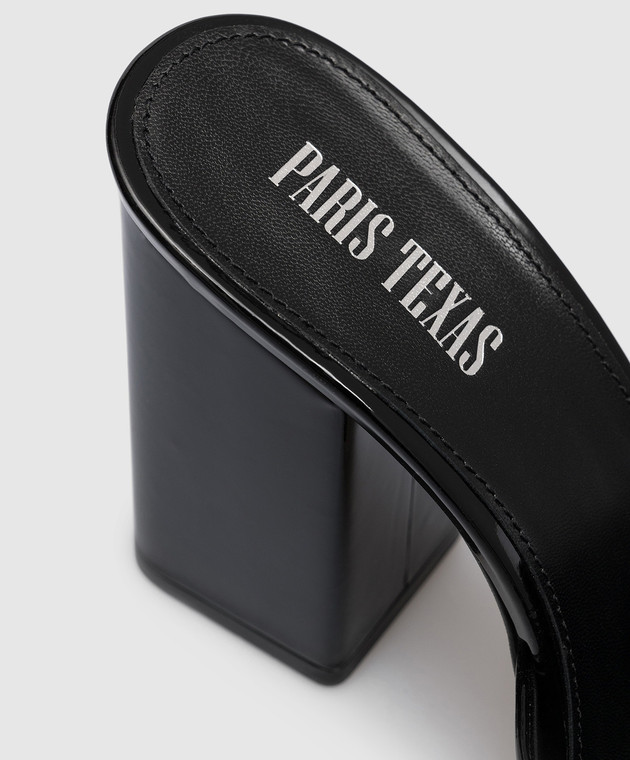 サンダル・ミュール PARIS TEXAS SS23 MULE ANJA (PX729_XVN01KIWI) Paris Texas - Anja black patent leather mules PX729XVN01