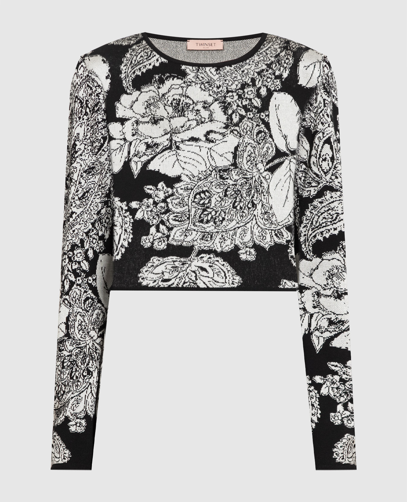 

Black jumper with jacquard pattern Twinset