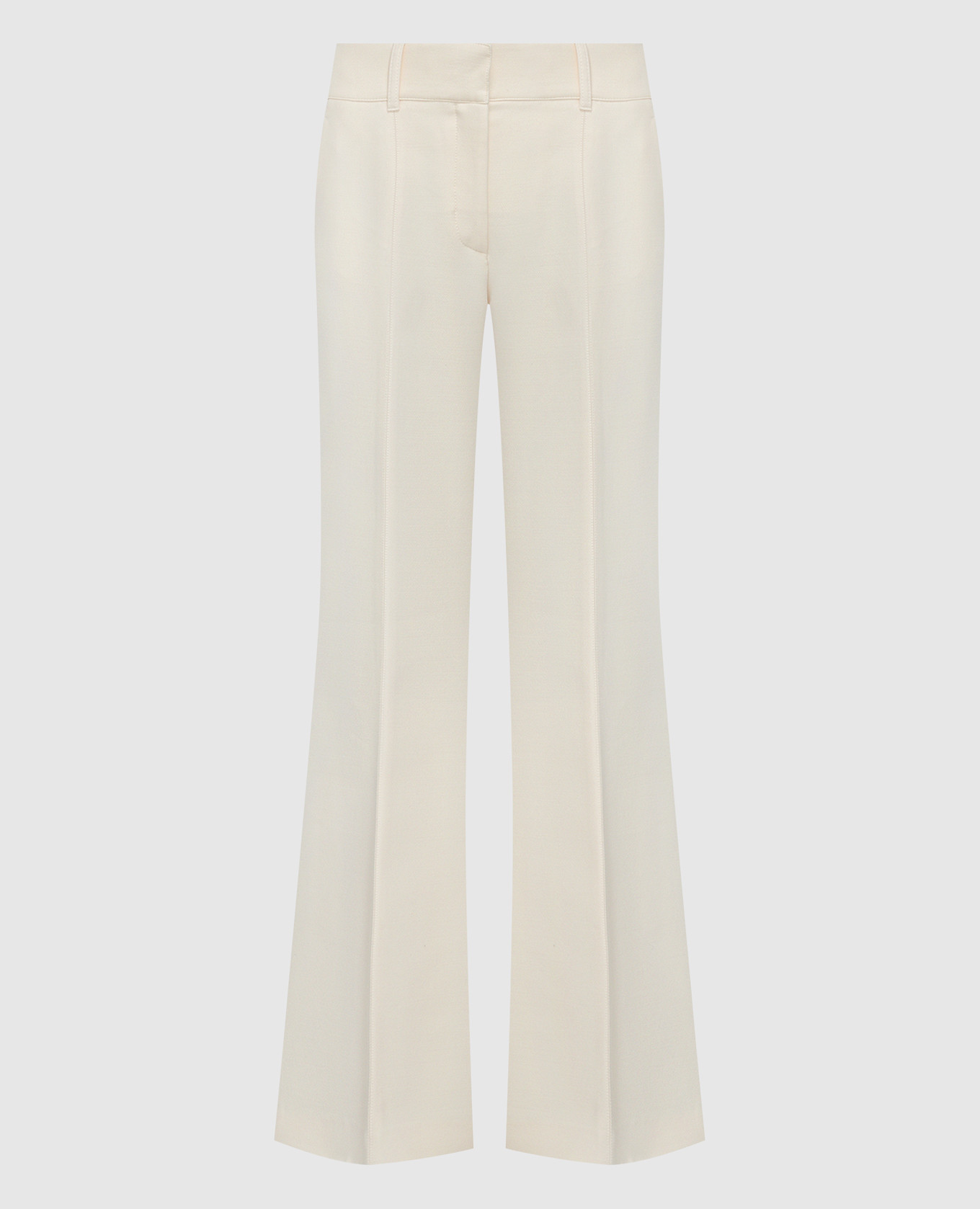 

Beige Rhein wool and silk flare pants Gabriela Hearst