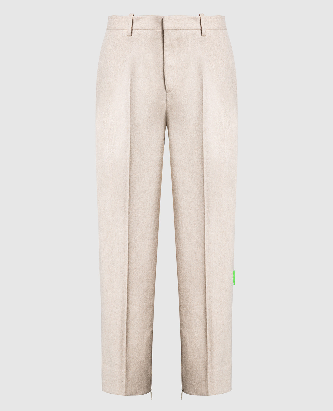 

Beige pants made of wool Off-White