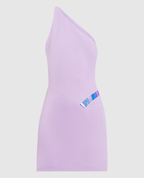 David Koma Violet mini dress with holographic insert SS23DK47D