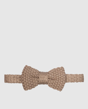 Stefano Ricci Children's brown silk bow tie YHTSR1400