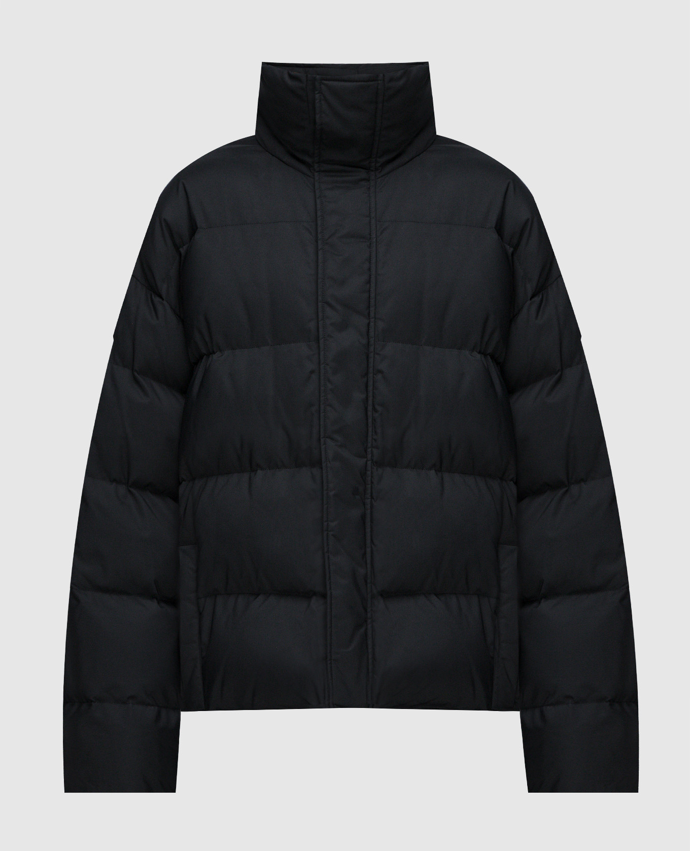 Black jacket with embroidered logo emblem balenciaga