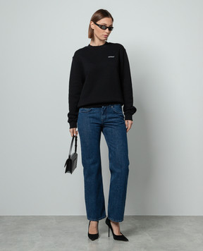 Off-White Blue jeans with logo patch OWYA059C99DEN001