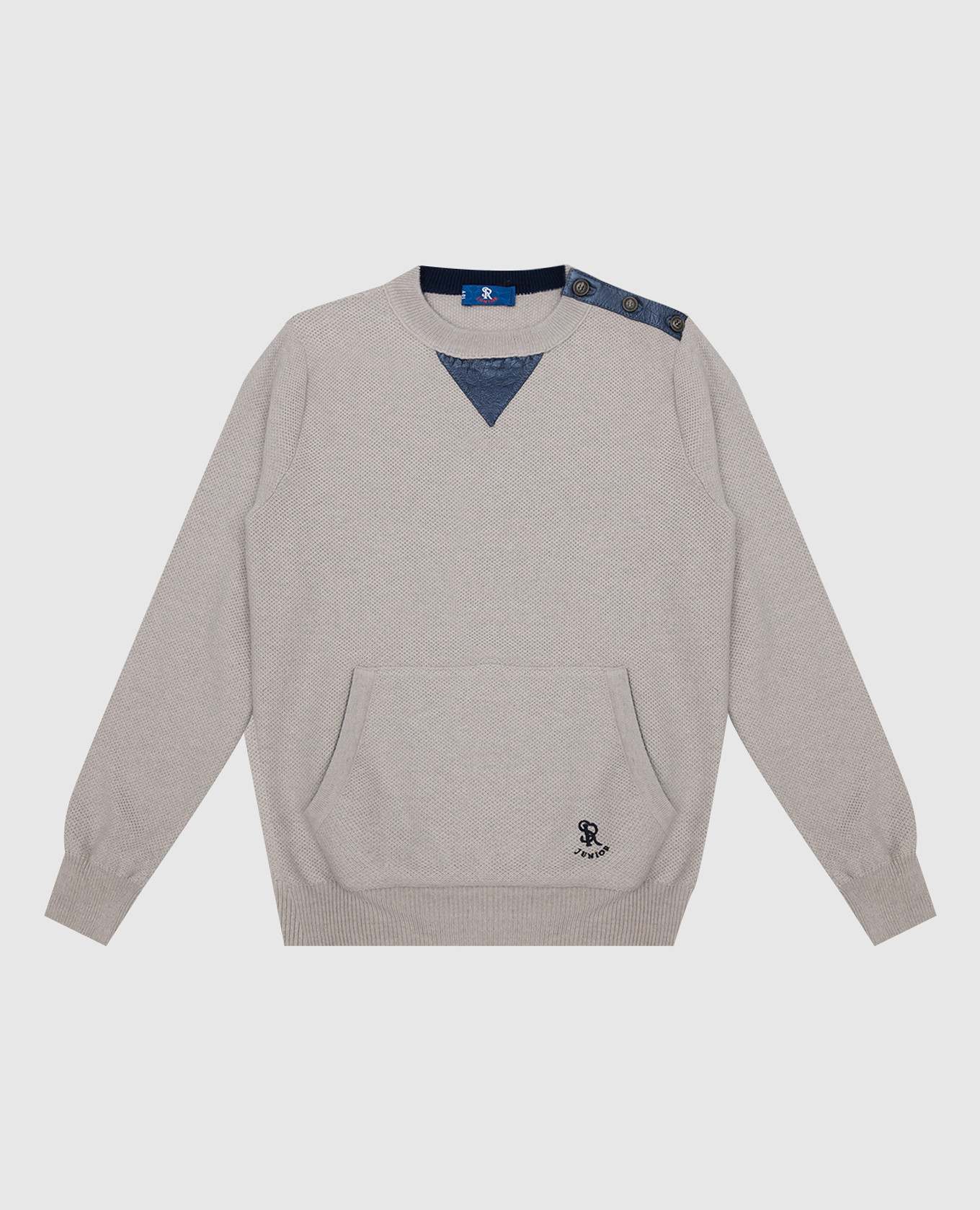 

Children's gray cashmere jumper Stefano Ricci, Серый