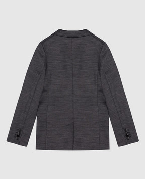 Dolce&Gabbana Children's gray jacket with a logo L41E93FUGRY