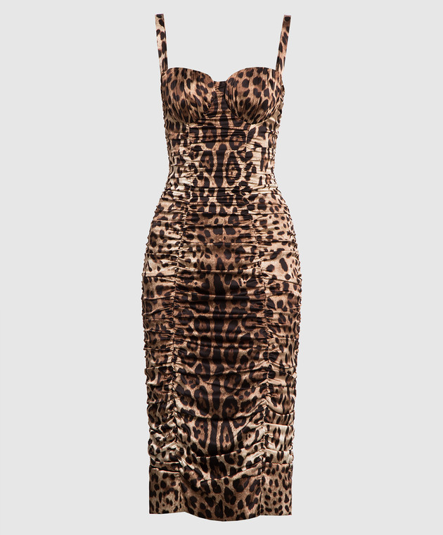 Leopard print bustier dress hotsell