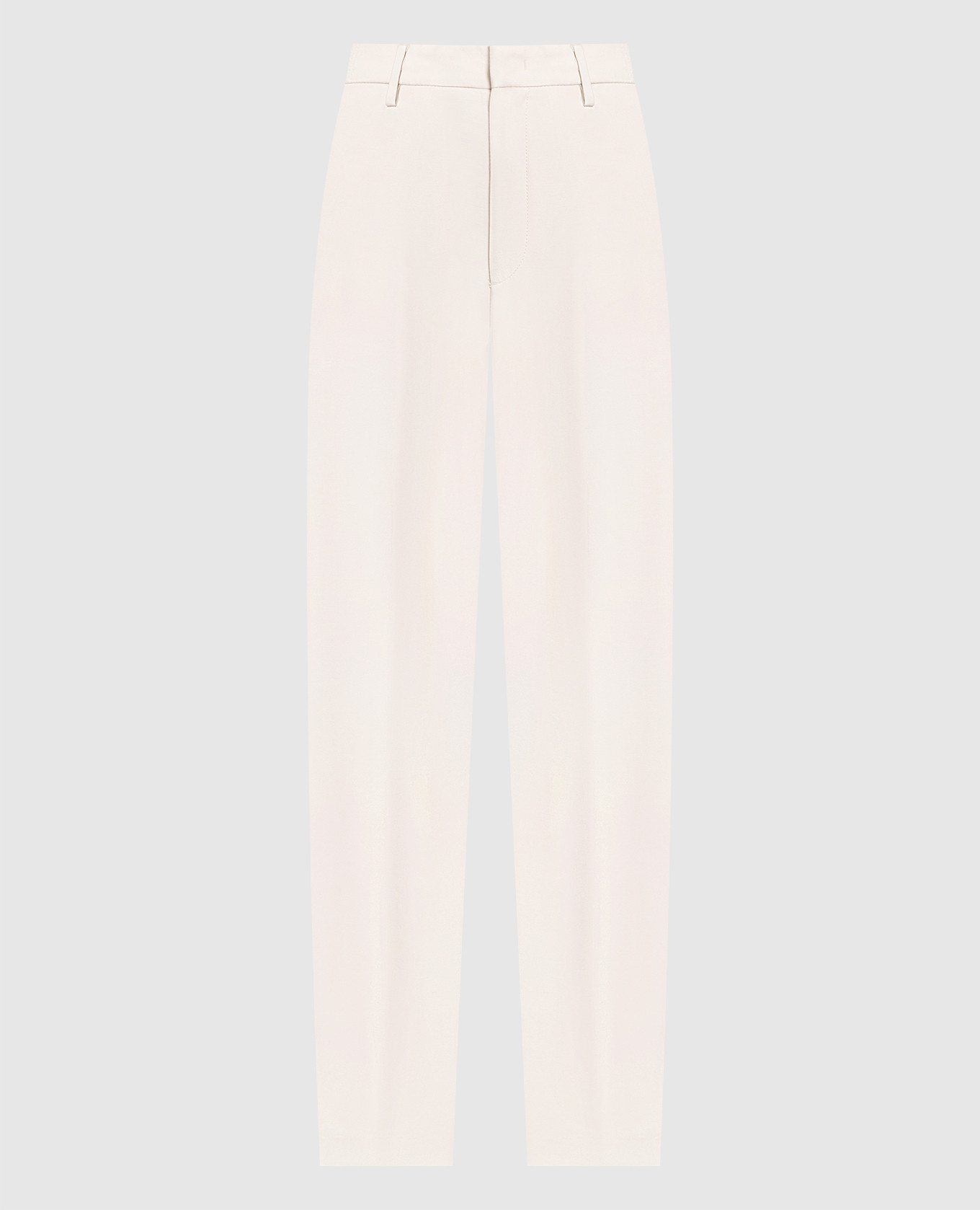 

Beige Micaela trousers with metallic logo Dondup