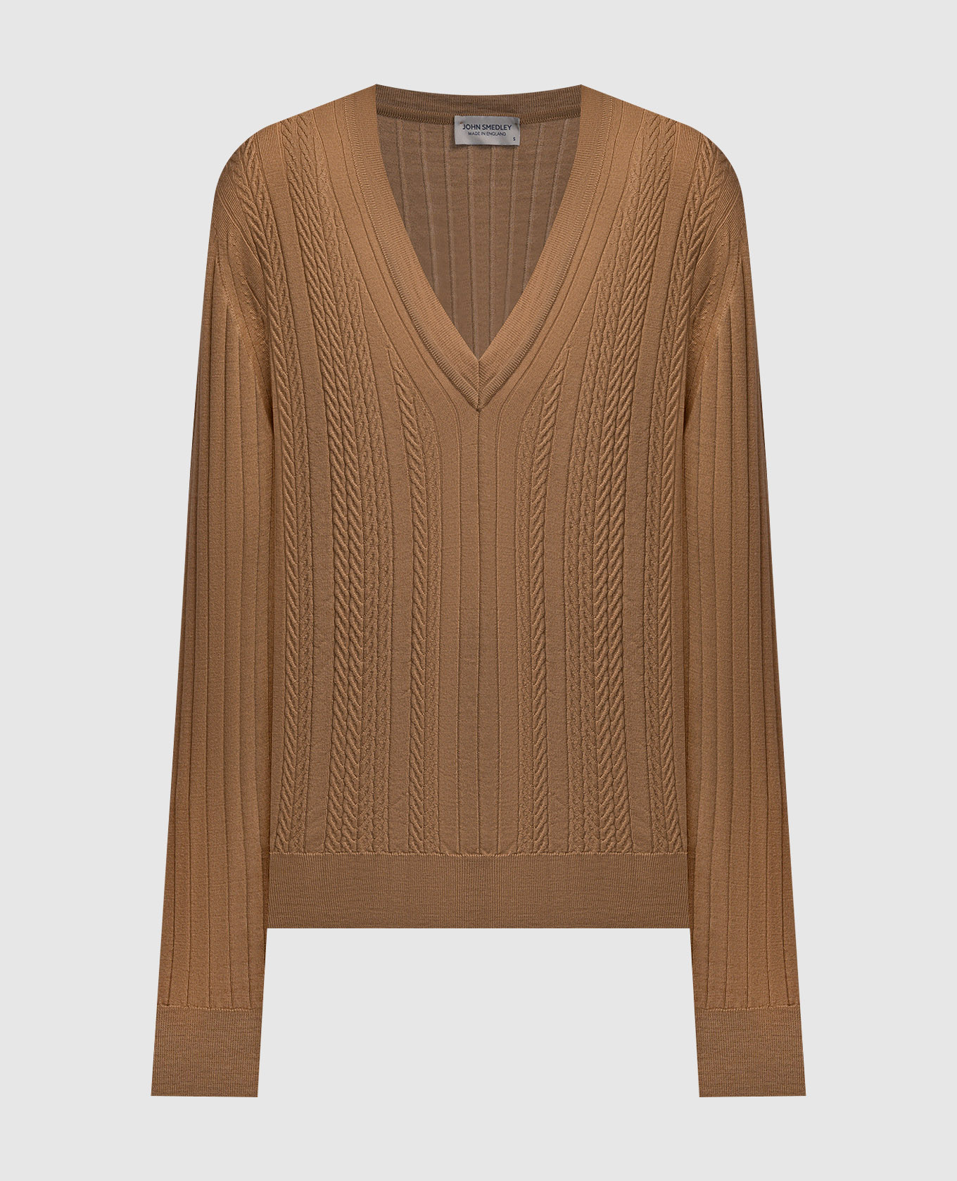 

Brown wool Maura golf John Smedley