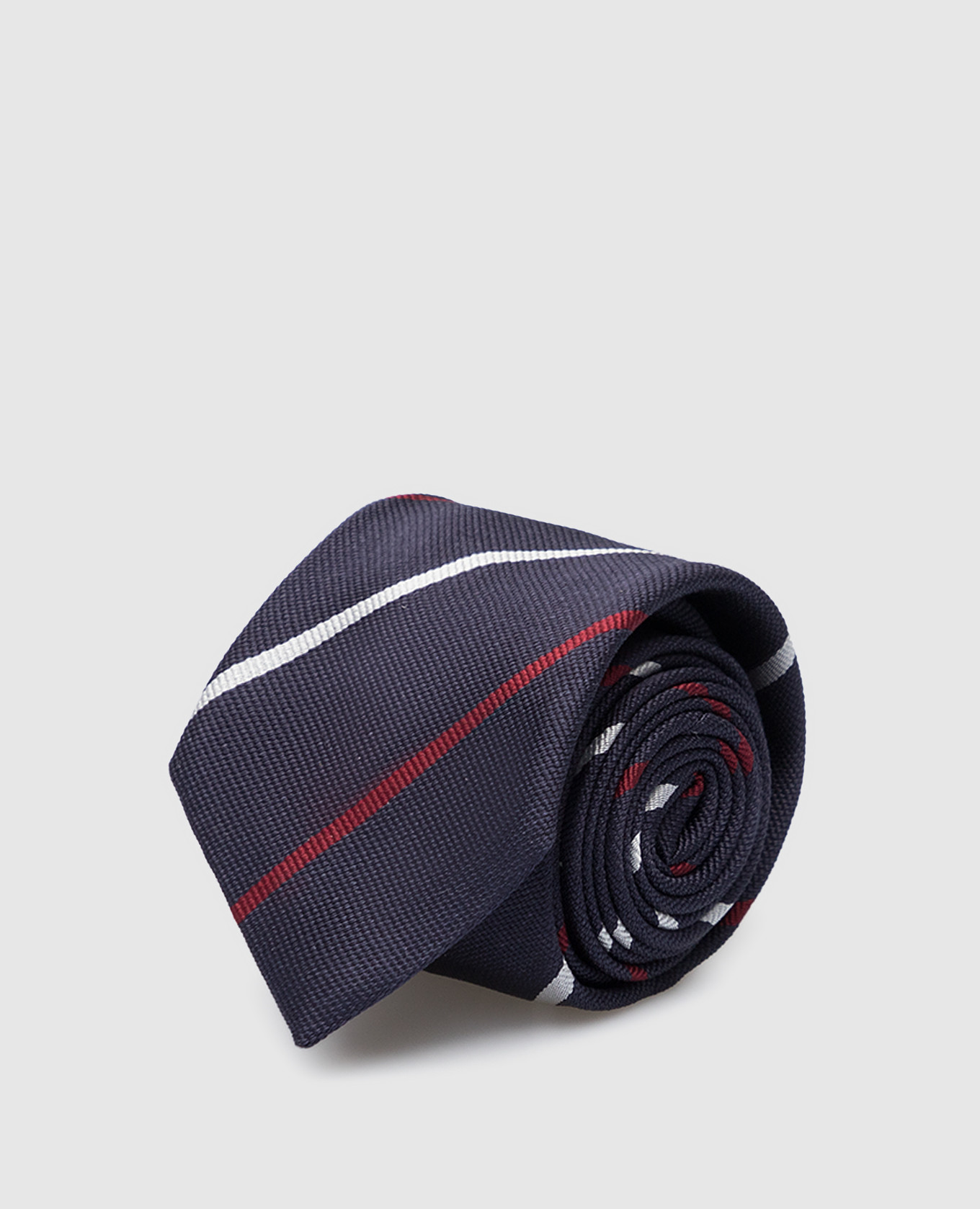 

Children's dark blue striped silk tie Stefano Ricci