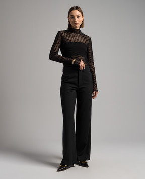 Toteme Black lace blouse 241WRT1020FB0084