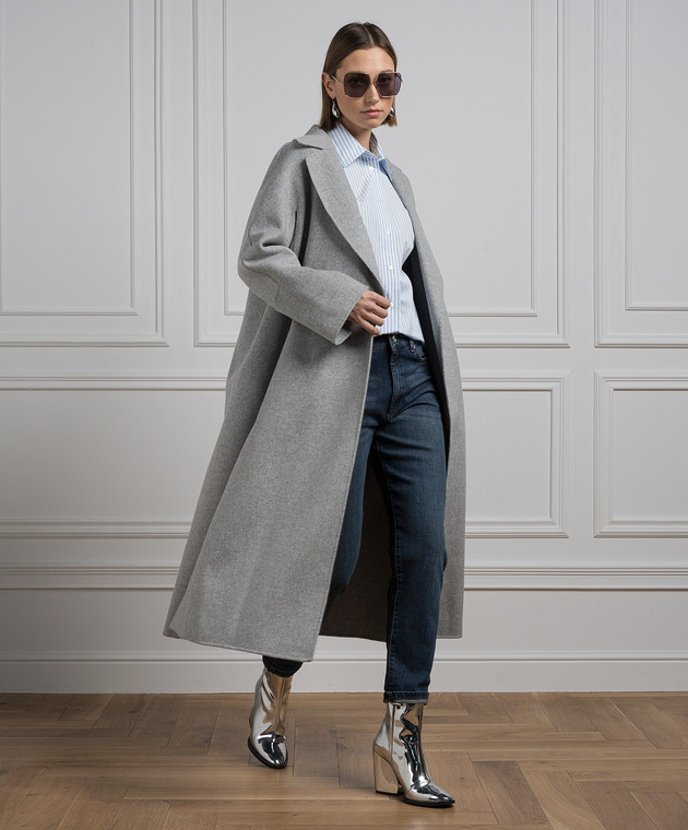 Max mara grey coat best sale